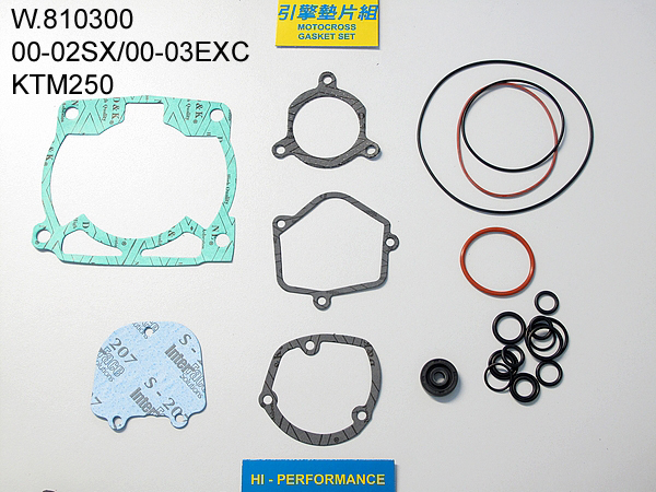 KTM250 SX 2000-2002 Top End Gasket Set Mitaka