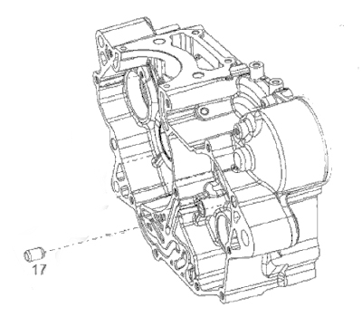 Yamaha DT125R Crank Case Dowel 