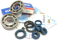 Aprilia RS125 Rotax 123 SKF Main Crank Bearings and Athena Engine Oil Seal Kit