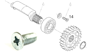 Aprilia RS125 Balance Shaft Retaining Screw