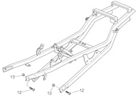 Aprilia RS125 Sub Frame Bolts and Nuts