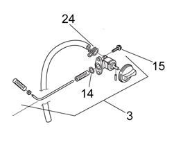 Aprilia RS125 Fuel Pipe Clip