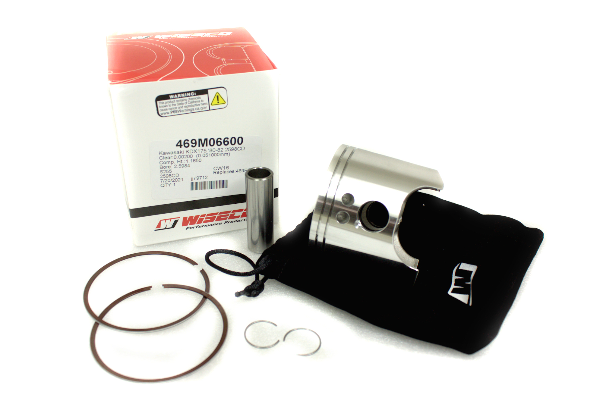 Kawasaki KDX175 Wiseco Piston Kit