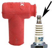 Rotax Max NGK Spark Plug Cap Racing Red