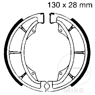 RG125 Gamma 85-91 Rear Brake Shoes