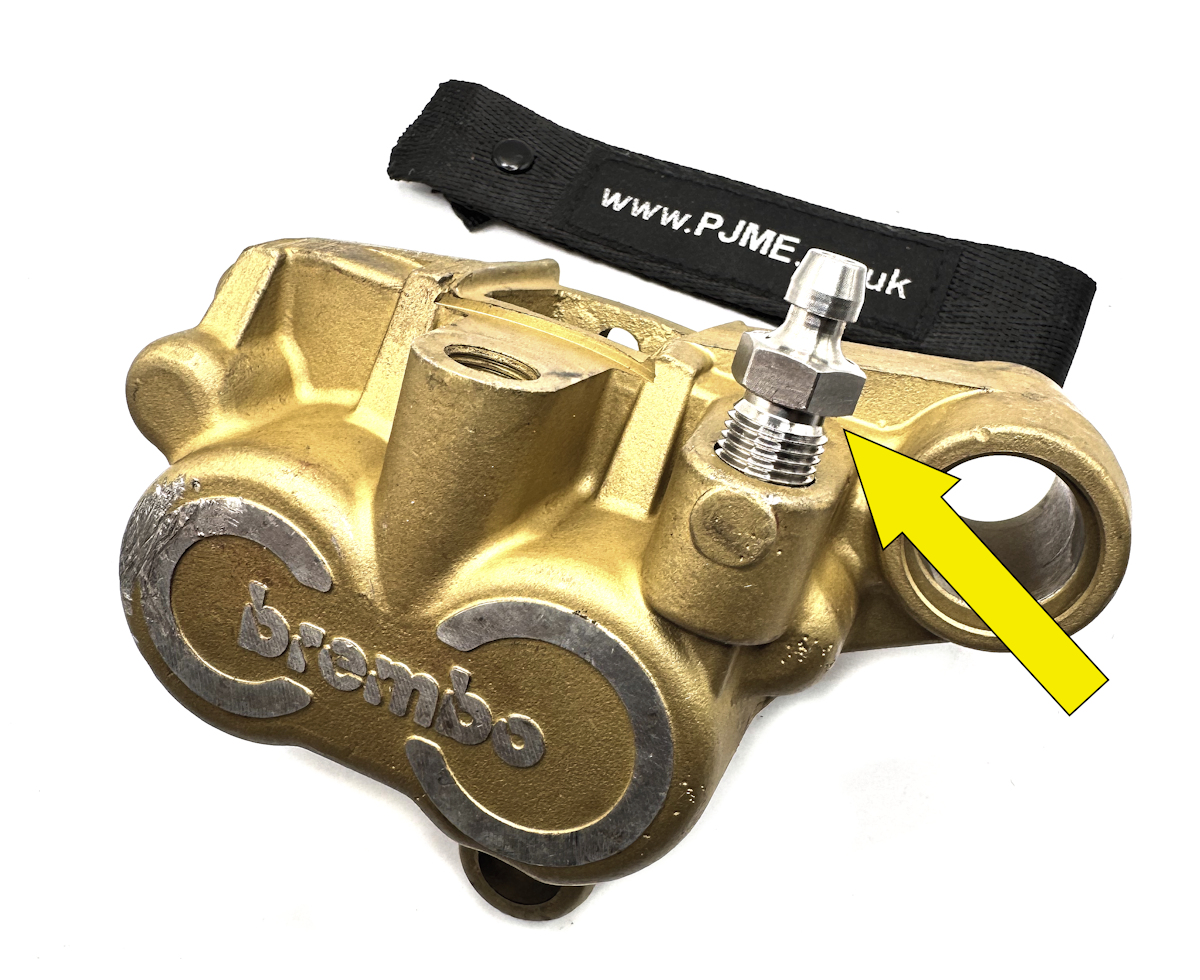 Cagiva Supercity 125 Front Caliper Stainless Steel Bleed Nipple